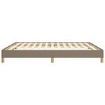 vidaXL Cadre de lit sans matelas taupe 180x200 cm tissu