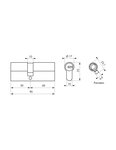 THIRARD - Lot de 10 cylindres double entrée Transit 1  30x60mm  nickelé  5 clés - THIRARD