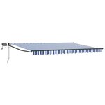 vidaXL Store rétractable manuel avec LEDs 4 × 3 m