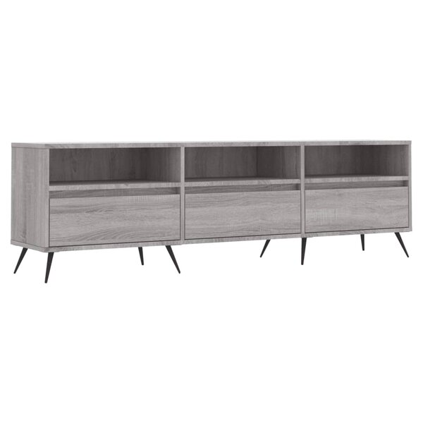 vidaXL Meuble TV sonoma gris 150x30x44 5 cm bois d'ingénierie