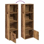 vidaXL Bibliothèque vieux bois 31x24x102 cm bois d'ingénierie