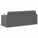 vidaXL Canapé Gris foncé 198 x 78 x 80 cm tissu