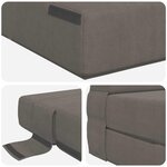 vidaXL Canapé-lit pliable Gris clair 152 x 86 5 x 60 cm Tissu