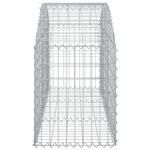 vidaXL Panier de gabions arqué 150x50x60/80 cm Fer galvanisé