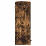 vidaXL Cabinet de salle de bain Chêne fumé 39 x 23 5 x 65 cm