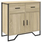 vidaXL Buffet chêne sonoma 79 5x35 5x74 5 cm bois d'ingénierie