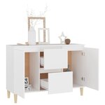 vidaXL Buffet blanc 101x35x70 cm bois d'ingénierie