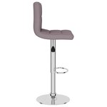 vidaXL Tabourets de bar lot de 2 taupe tissu
