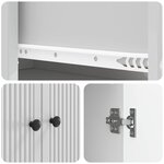 vidaXL Ensemble de Meubles 2 Pièces Blanc brillant 66 x 34 5 x 95 cm