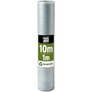 Pack And Move - Film À Bulle Recyclé - 1 X 10 M - Déménagement Expédition Et Protection - Papier Bulle De Qualité - 70 recyclé