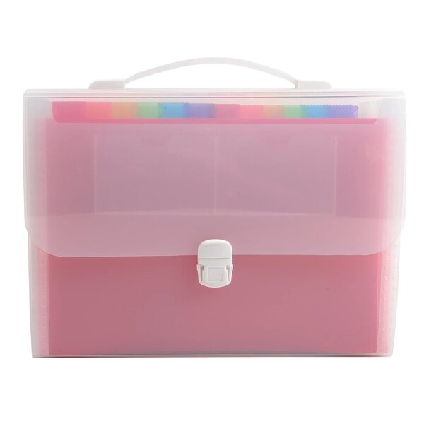 Trieur Valisette Avec Poignée 24 Compartiments Crystal - A4 - Cristal - Exacompta