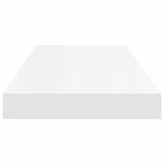 vidaXL Étagères murales flottantes 4 Pièces blanc 60x23 5x3 8 cm MDF