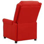 vidaXL Fauteuil de massage Rouge bordeaux Similicuir