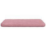vidaXL Coussins de siège 4 Pièces Rose 40 x 40 x 3 cm Velours