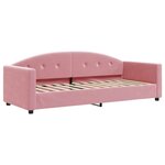 vidaXL Lit de jour avec matelas rose 80x200 cm velours
