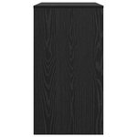 vidaXL Bureau d'ordinateur Chêne noir Panneau de particules Compact