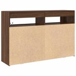 vidaXL Buffet Chêne marron 116 x 30 x 75 cm Bois d'ingénierie