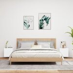 vidaXL Meubles TV muraux 2 Pièces blanc 40 5x30x40 cm bois d'ingénierie