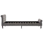 vidaXL Cadre de lit Gris Velours 100 x 200 cm