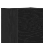Ensemble de 7 meubles TV vidaXL muraux en bois d'ingénierie chêne noir