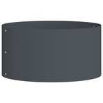 vidaXL Pot en plastique gris Anthracite Plastique Moyen Empilable