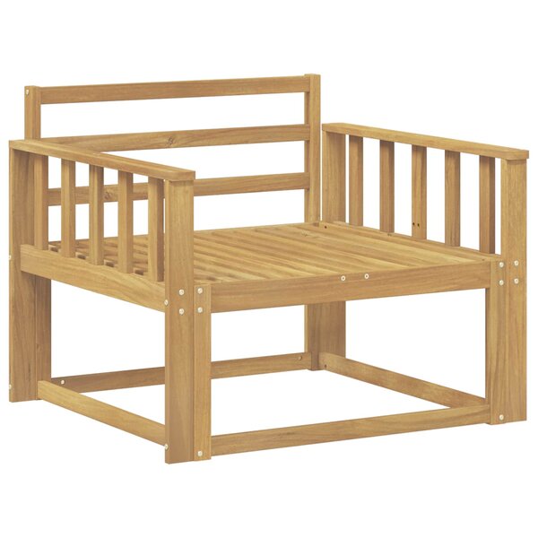 vidaXL Sofa de milieu extérieur Bois d'Acacia Massif Blanc