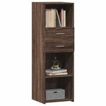 vidaXL Buffet haut chêne marron 40x42 5x124 cm bois d'ingénierie
