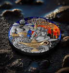 ALADDIN & THE WONDERFUL LAMP Fabulous Stories 2 Once Argent Monnaie 5 Dollars Dollars Niue 2025