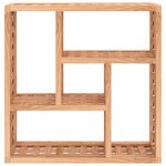 vidaXL Étagère murale 49x15x49 cm Bois massif de noyer
