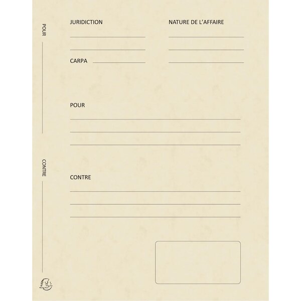 Paquet De 25 Dossiers De Plaidoirie Pour/contre Carte Lustrée 25x32cm - Couleurs Assorties - X 5 - Exacompta