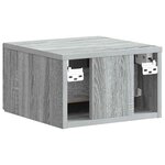 vidaXL Cabinet de chevet mural Sonoma gris 34 5 x 33 x 20 cm