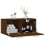 vidaXL Armoire murale chêne marron 80x36 5x35 cm bois d'ingénierie