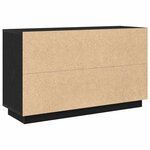 vidaXL Buffet Chêne noir 102 x 35 x 60 cm Bois d'ingénierie