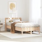 vidaXL Cadre de lit sans matelas 120x190 cm bois de pin massif