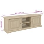 Vidaxl meuble tv 120 x 30 x 40 cm bois