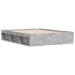 vidaXL Cadre de lit gris béton 140x200 cm