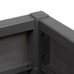 vidaXL Cache-pot de jardin Anthracite 36 x 36 x 35 cm Polypropylène