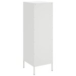 vidaXL Buffet haut blanc 36x39x113 cm acier