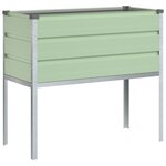 vidaXL Jardinière Vert Pastel 100 x 45 x 90 cm Acier galvanisé
