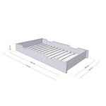 Tiroir de lit 80 x 180 BUDDY - vert sauge