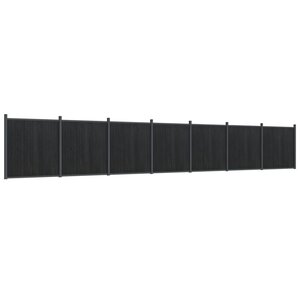 vidaXL Panneau de clôture gris 1218x186 cm WPC