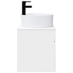 vidaXL Meuble de lavabo mural Blanc 49 x 44 5 x 65 cm