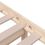 vidaXL Cadre de lit bois massif 90x190 cm simple