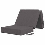 vidaXL Canapé-lit pliable 75 x 67 x 45 cm Gris clair