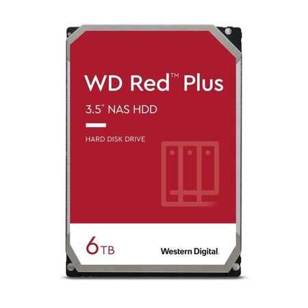 WD Red Plus - Disque dur Interne NAS - 6To - 5400 tr/min - 3.5 (WD60EFZX)