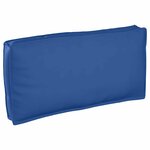 vidaXL Coussin pour assise / dossier de palette avec oreiller Bleu royal