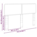 vidaXL Tête de lit Blanc Brillant 150 cm Bois d'ingénierie