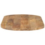 vidaXL Dessus de table 80x40x2 5 cm ovale bois massif de manguier