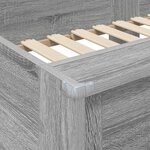 vidaXL Lit Superposé pour Enfants Gris Sonoma 90 x 200 cm