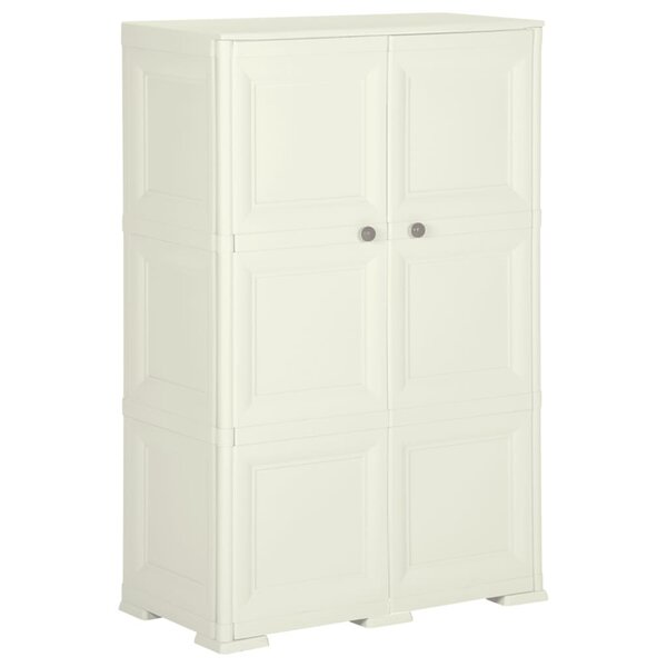 vidaXL Armoire plastique 79x43x125 cm design bois glace à la vanille